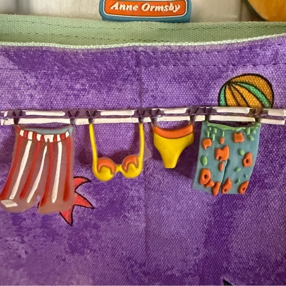 Surviving Stress Anne Ormsby Beach Tote or Purse Colorful Cocktail-Themed - Picture 11 of 14